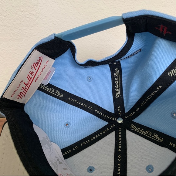 Mitchell & Ness Houston Rockets Adjustable Snapback Hat Cap - Picture 6 of 6